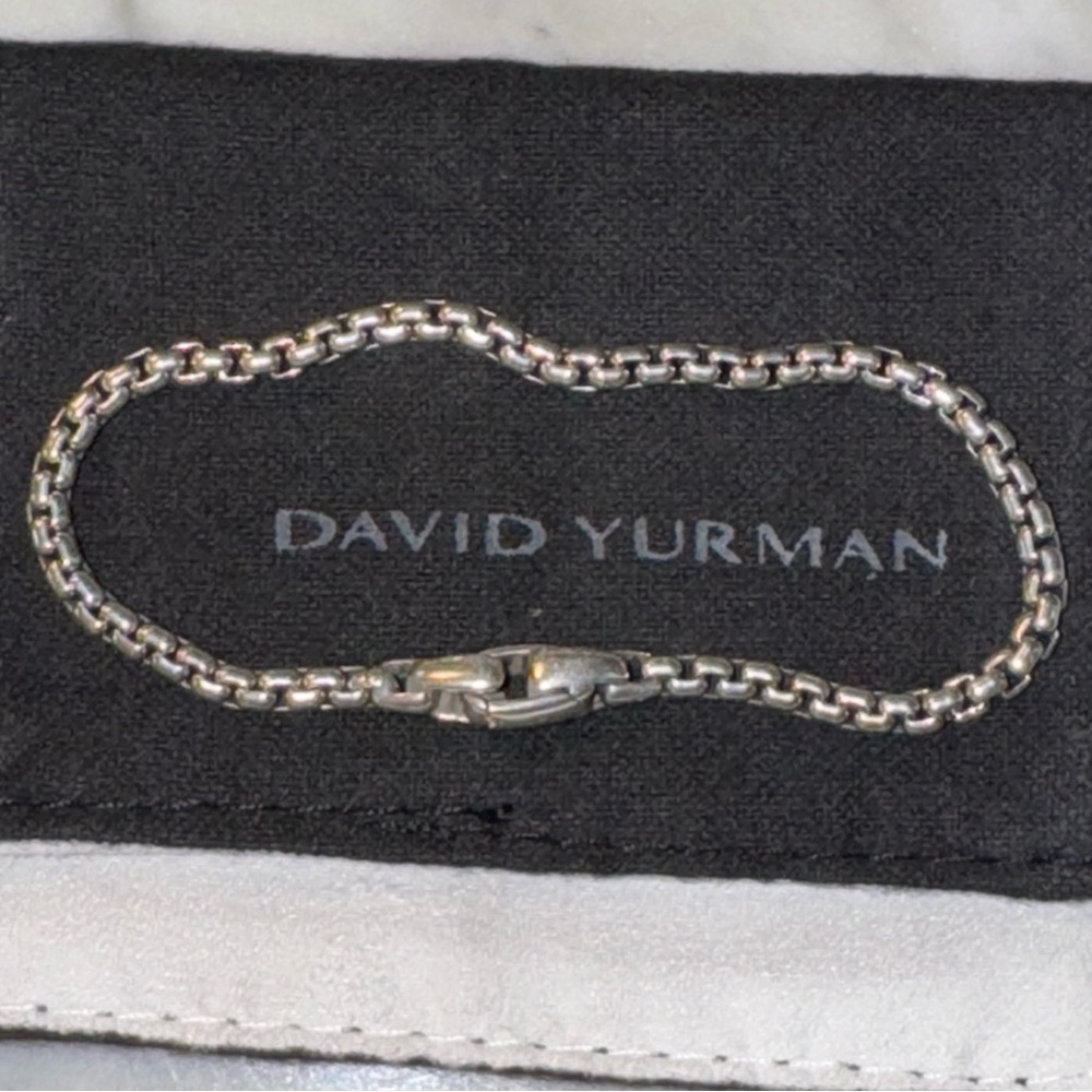 David Yurman Silver Box Chain Jewelry